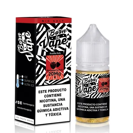Born To Vape Liquid Strawberry Huls 35MG 20MG 30ml