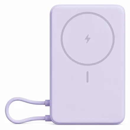 Carregador Portátil Xiaomi Magnetic Power Bank BHR08PAGL 10000mAh - Roxo