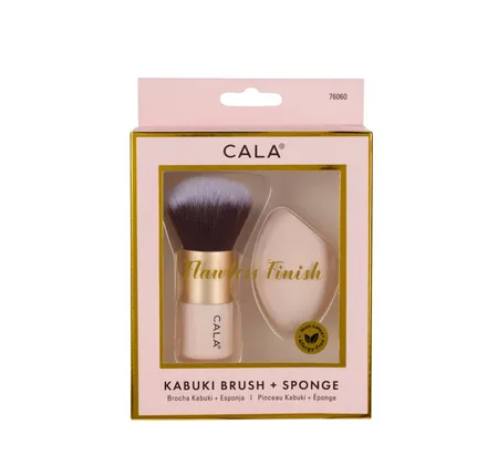 CALA SET BROCHA Y ESPONJA KABUKI PINK 76060