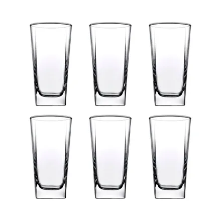 Set Vasos Pasabahce Carre 6 Piezas 305ml