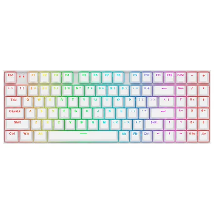 Teclado Redragon Nephrite Pro K736W-Pro-M Magnetic RGB - White