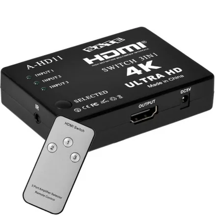 Switch Hdmi Satellite HD11 4K 3 Puertos