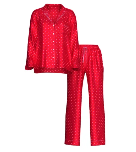 VICTORIA'S SECRET PIJAMA C/PANTALON ROJO C/PUNTOS #36014421 (T) S