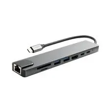 Trove Hub 8 En 1 Hdmi Sd RJ45
