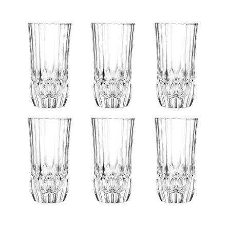 Set Vasos Rcr Adagio 6 Piezas 400ml