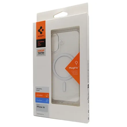 Spigen Capa iPhone 16 Flex Magfit Clear