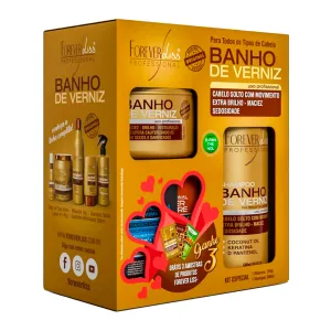 Forever Liss Shampoo Plus Mascara Banho Verniz 200g 300ml