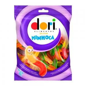 Bala Gelatina Dori Minhoca 60g