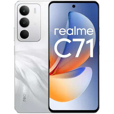 Celular realme C71 RMX5303 Dual SIM de 128GB 4GB RAM de 6.67" 50MP 5MP - White Swan (Anatel)