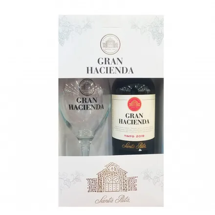 Vino Santa Rita Gran Hacienda Tinto Con Copa 750ml