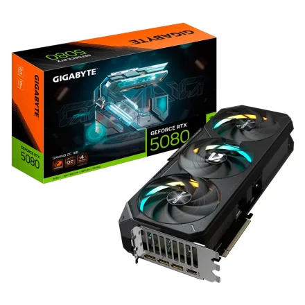 Placa Video Gigabyte Geforce Rtx 5080 Gddr 7 Gv Oc 16GD