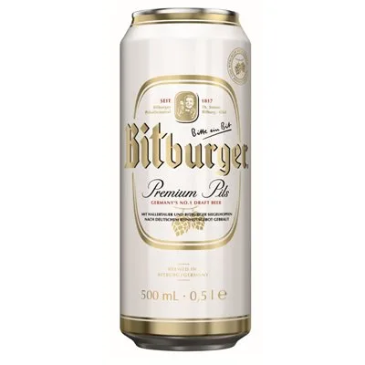 Cerveza Bitburger Pack 4 Latas 500ml