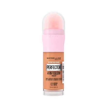Base Maybelline Instant Age Rewind Perfector 4 In 1 Glow 02 Medium 20ml