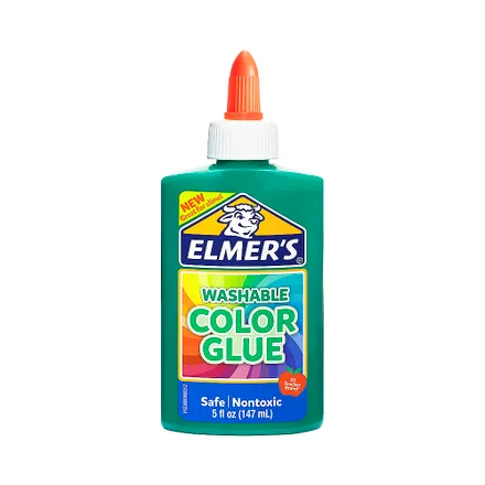 Pegamento Liquido Elmer Washable Color Glue Verde Opaco 147ml