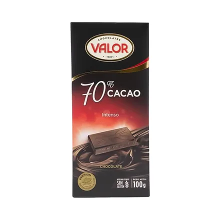 Chocolate Valor 70 Cacao Intenso