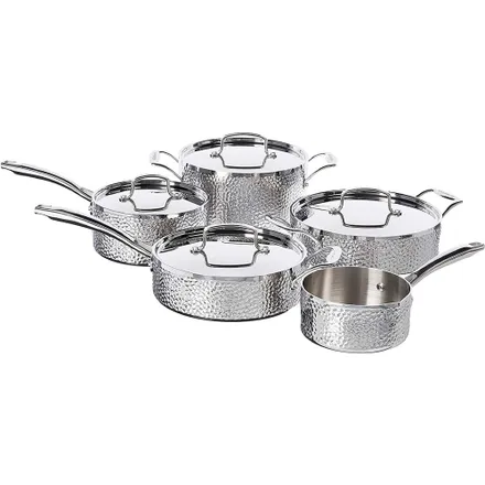 Jogo Panelas Cuisinart Htp 9 Hammered Collection Inducao