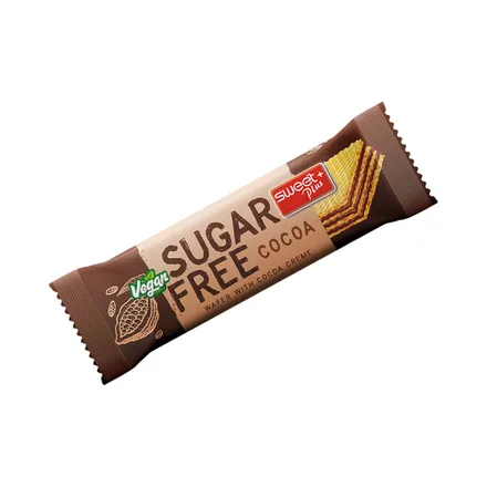 Galletita Wafer Sweet Plus Vegan Sugar Free Cocoa 24 Gr