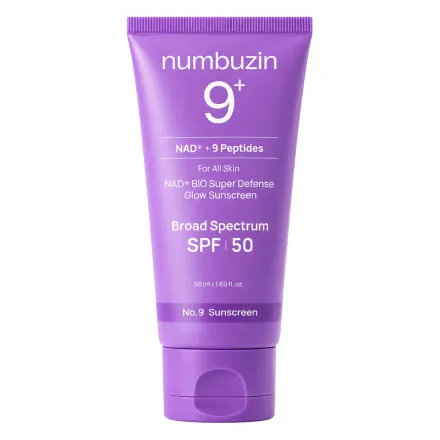 Protetor Solar Facial Numbuzin 9 Nad Plus Bio Super Defense Glow Sps 50 50ml