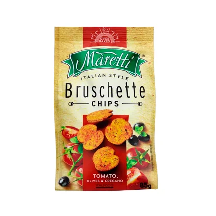 Bocadillo Maretti Bruschette Tomato Olives Oregano 70 Gramos