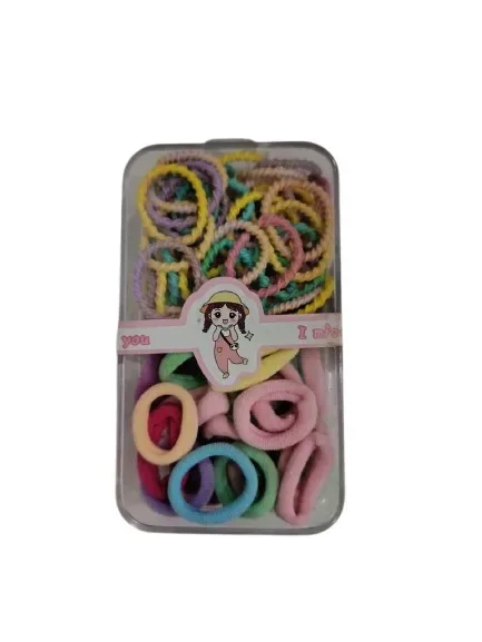 Goma Cabello 1 50PC Colorido