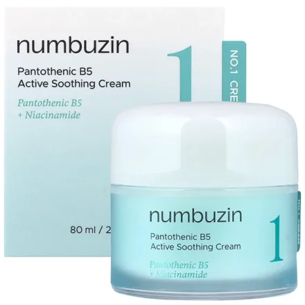 Creme Facial Hidratante Numbuzin 1 Pantothenic B5 Active Soothing 80ml