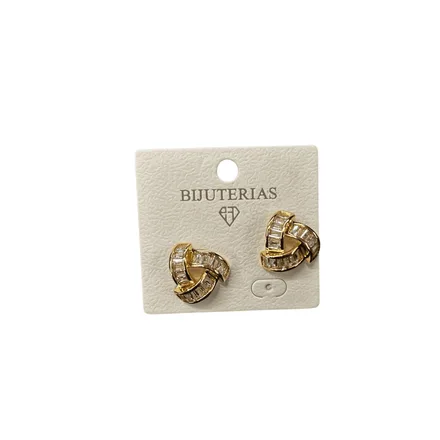 BRINCO L.M DOURADO ARGOLA PEQUENA FLOR BR0000015