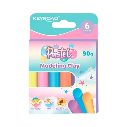 Plastilina Keyroad 90 Gr 6 Colores