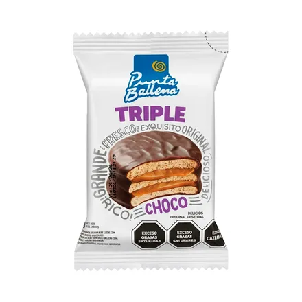 Alfajor Punta Ballena Triple 60GR Unitario