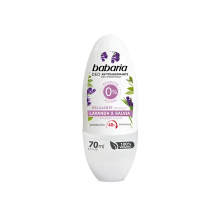 Babaria Deo Roll On Antitranspirante Lavanda Salvia 70ml