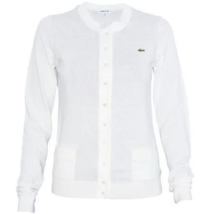 Cardiga Lacoste Feminina 044 Farine