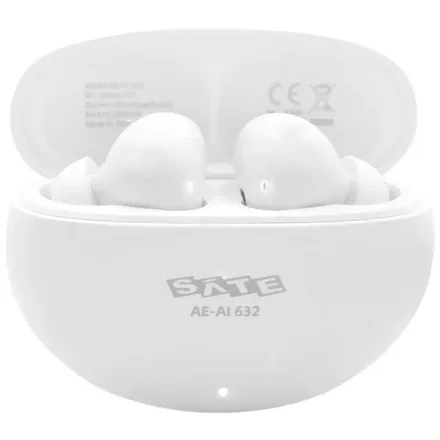 SATELLITE AURICULAR BLUETOOTH AE-AI632 IA TRADUCTOR TWS BLANCO