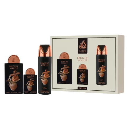 Lattafa Pride Brioche Vanille Gift Set Eau Parfum Unissex 3