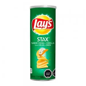 Batata Frita Lays Stax Sabor Cebola Tubo 134g