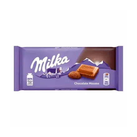Tableta de Chocolate Relleno Mousse 100gr Milka