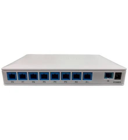 Splitter Fiber Hub 8 Portas Sc Upc