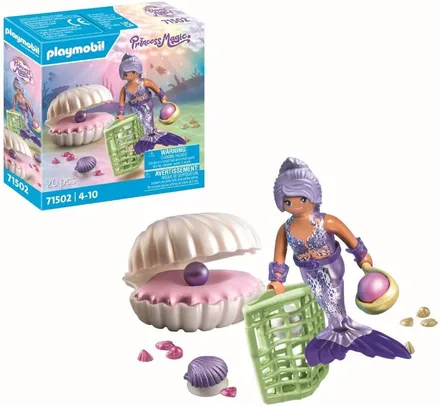PLAYMOBIL JUGUETE MERMAID W/PEARL SEASHELL 71502