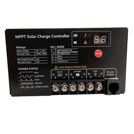 Solar Mppt 10A Controlador Sr