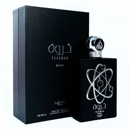 Perfume Lattafa Tharwah Silver Eau Parfum Unissex 100ml