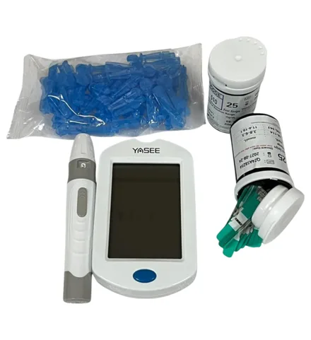 Medidor Glicose Glm 75 50 Tiras Plus Lancetas Lancetado