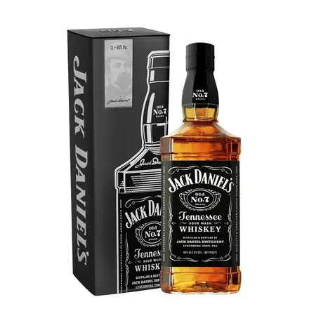 WHISKY JACK DANIELS BOURBON CAJA DE LATA 1LITRO