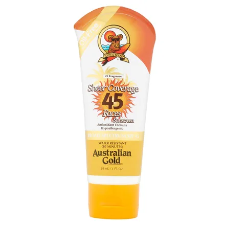 Cosmetico Australian Gold Spf 45 Sheer Coverage Face 88ml