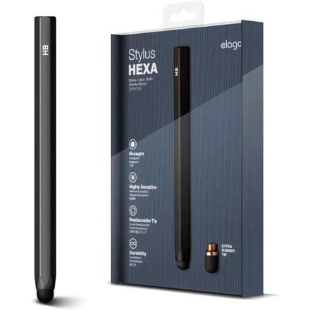 Caneta Elago Stylus Pencil para iPad/iPad Pro/iPad Mini/IPhone Black