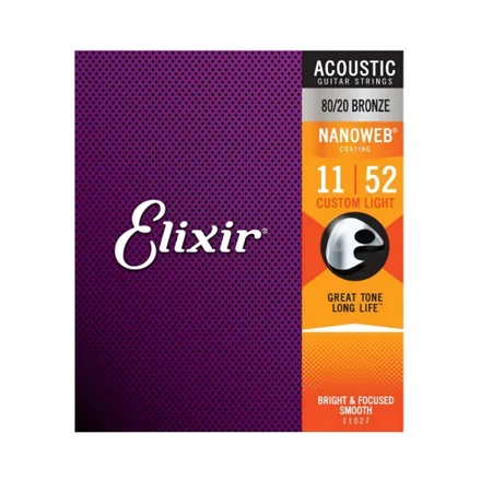 Cuerda Guitarra Acústica Elixir Nanoweb Ex11027