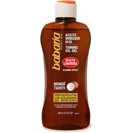 Bronzeador Gel Babaria Oleo Efeito Luminoso 200ml