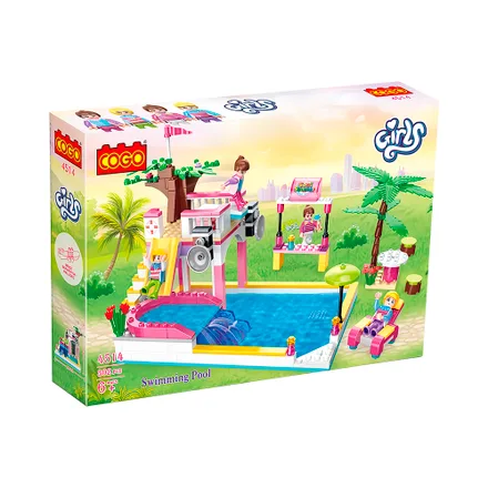 Juguete Construccion Cogo Girls Swimming Pool 4514 302 Piezas