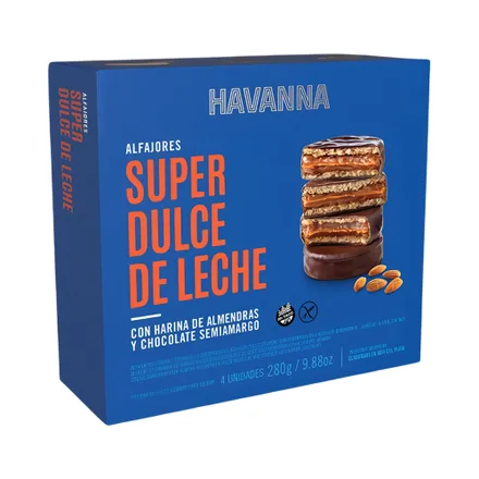 Alfajor Havanna Super Dulce Leche 280 Gr