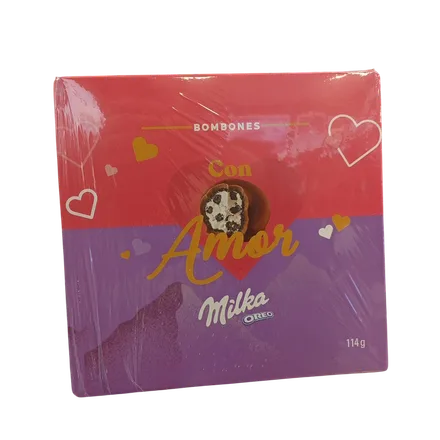 Bombon Milka Oreo En Caja Corazon Con Amor 114g