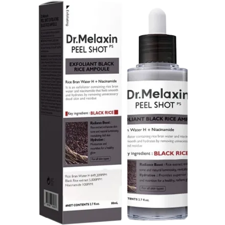 Esfoliante Facial Dr Melaxin Peel Shot Black Rice Ampoule 80ml