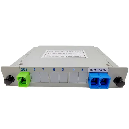 Splitter 1 2 02 98 Mm Sc Upc Fbt Modulo Pdo