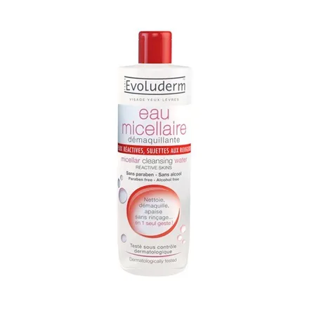 Desmaquillante Evoluderm Eau Micellaire Peaux Reactives 500ml